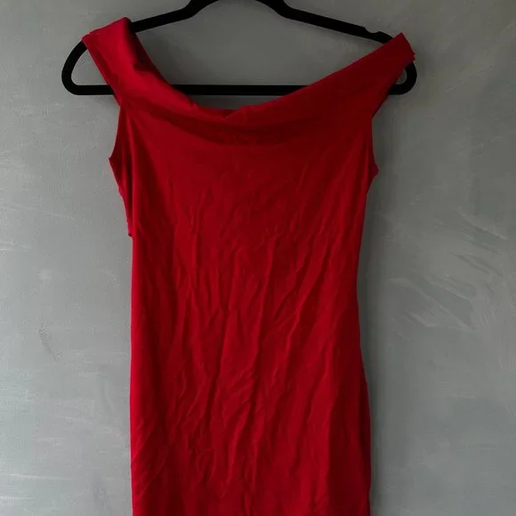Reformation Vida Knit Dress Red - Picture 5 of 5